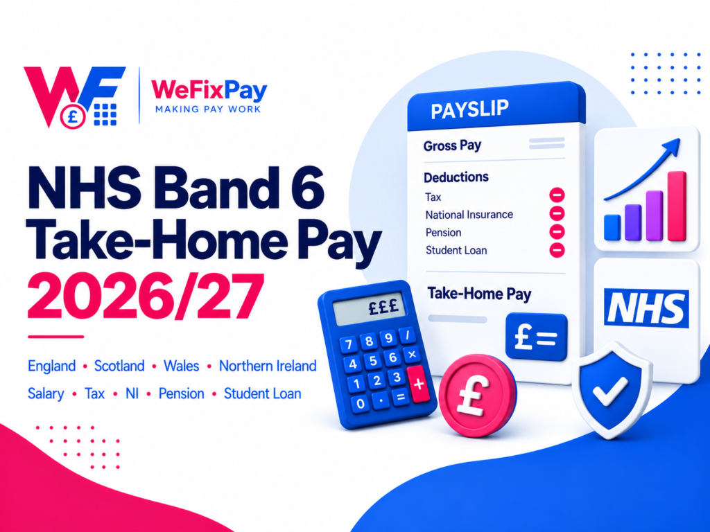 NHS Band 6 take-home pay 2026/27