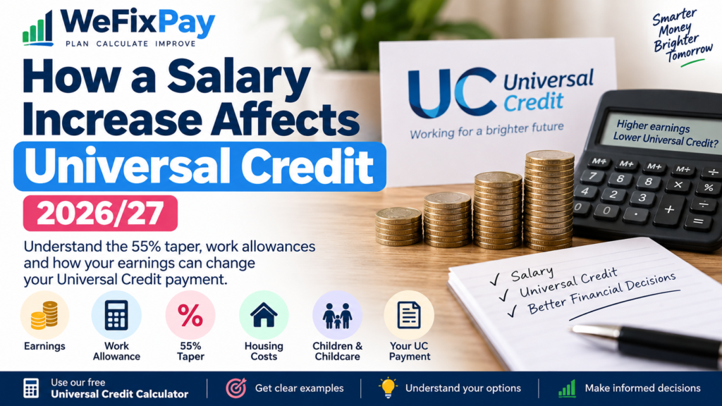 Salary increase affects Universal Credit in 2026/27